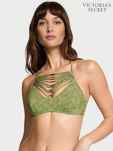 Victoria's Secret Limelight Green Dots Halter Archive Bikini Top (AY0144) | €67