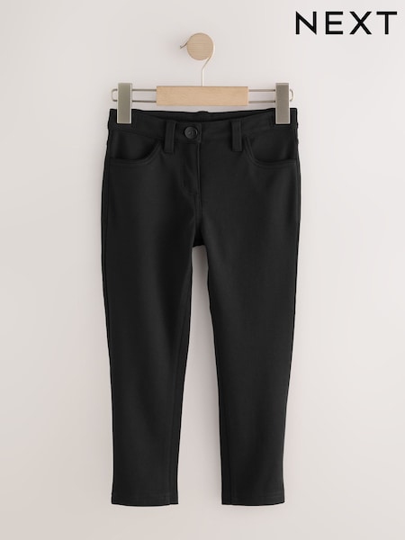 Dark Black - Jersey Stretch Skinny School Trousers (3-18yrs) (AY0249) | 15 € - 25 €