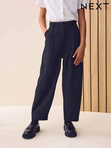 Schwarz - Barrel Leg School Trousers (9-18yrs) (AY0250) | 17 € - 26 €