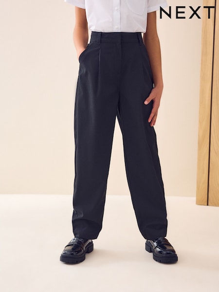 Schwarz - Barrel Leg School Trousers (9-18yrs) (AY0258) | 17 € - 26 €