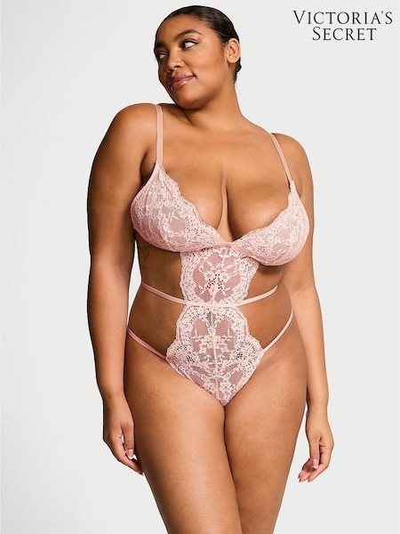 Victoria's Secret Purest Pink Lace Bodysuit (AY0400) | €52