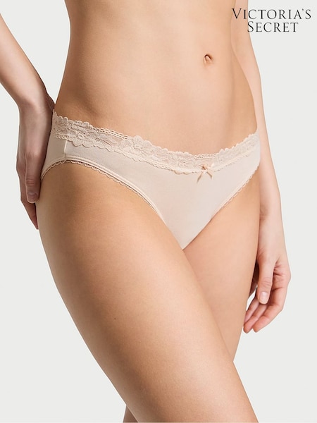 Victoria's Secret Marzipan Nude Bikini Lace Waist Knickers (AY0445) | €10.50