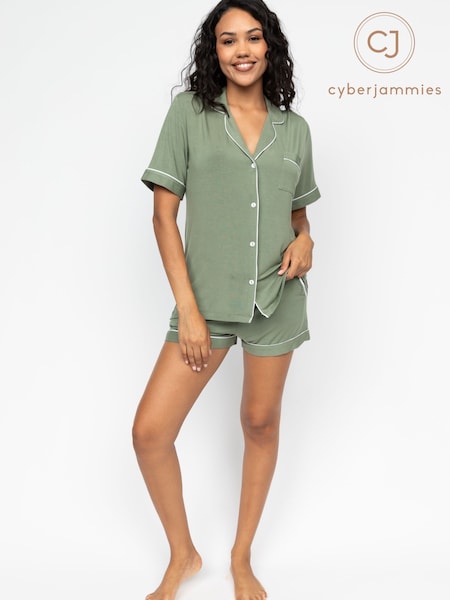 Cyberjammies Green Revere Jersey Shorty Set (AY0480) | ₪211
