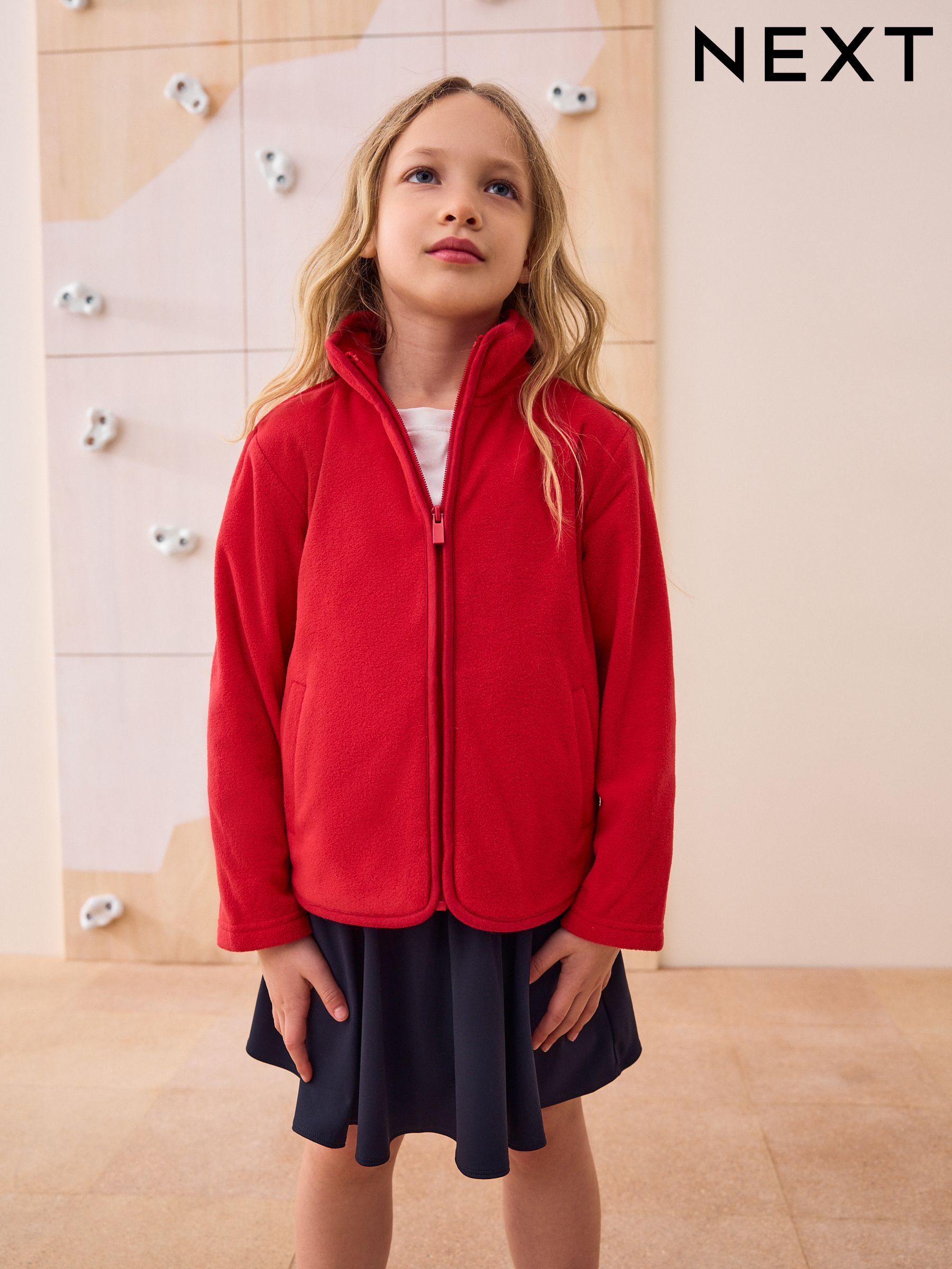 Boys' Red Zip Through Boysclothing | Next Oman