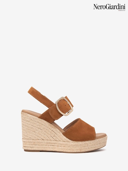 NeroGiardini Suede Block Heel Platform Sandals (AY0510) | 1,303 LEI