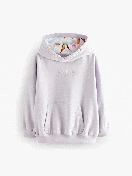 Baker by Ted Baker Oversized Back Print Hoodie (AY0528) | €42 - €50