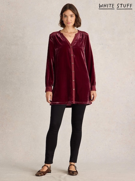 White Stuff Purple Velvet Tunic (AY0531) | €56