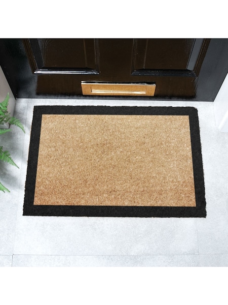 Artsy Mats Natural and Black Border Doormat (AY0675) | AED116