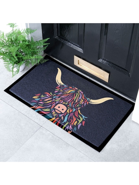 Artsy Mats Highland Cow Colour Indoor Outdoor Doormat (AY0678) | 39 €