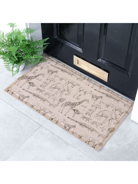 Artsy Mats Multi Elephant Vintage Pattern Indoor  Outdoor Doormat (AY0679) | € 39