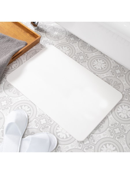 Artsy Mats White Stone Non Slip Bath Mat (AY0771) | €46