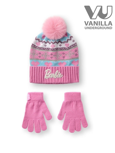 Vanilla Underground Pink Barbie Hat & Gloves Set (AY1187) | €23