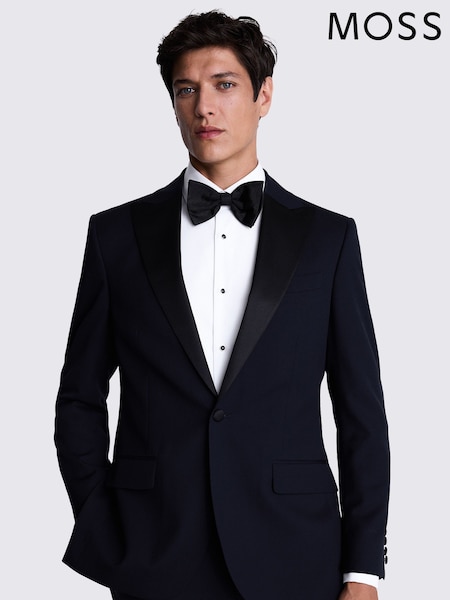 MOSS Blue Tailored Fit Midnight Jacket (AY1207) | 935 QAR