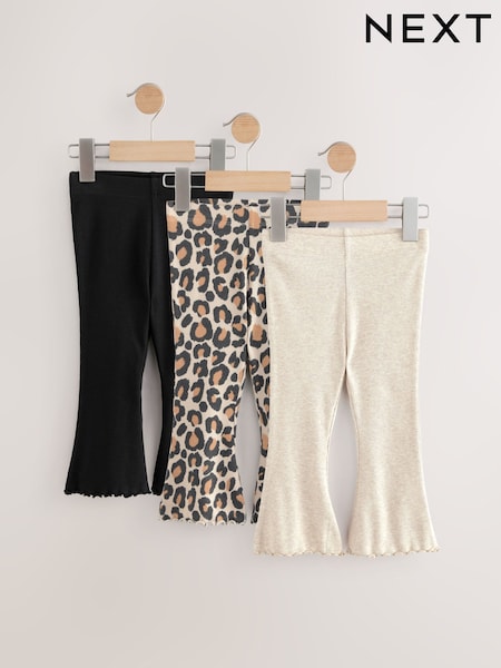 עם דוגמה מנומרת בגוון טבעי - Flares Leggings 3 Pack (3mths-7yrs) (AY1220) | ‏55‏₪ - ‏71‏ ₪