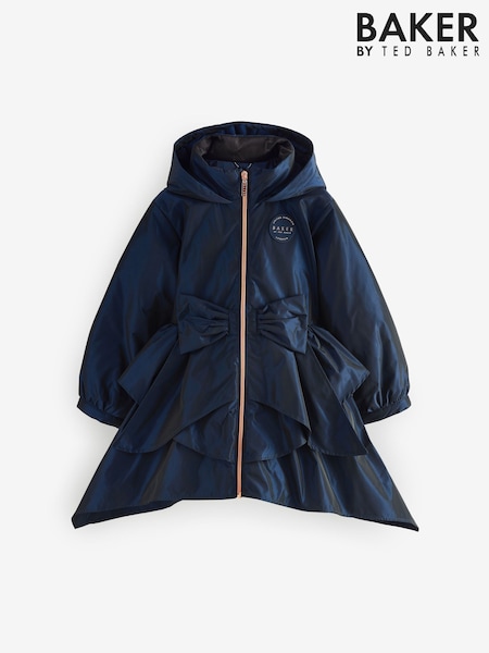 Baker by Ted Baker Shower Resistant Bow Frill Raincoat (AY1322) | € 68 - € 74