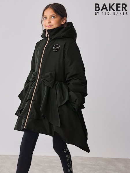 Baker by Ted Baker Shower Resistant Bow Frill Raincoat (AY1328) | € 68 - € 74