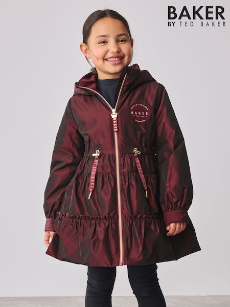 Roz Berry - Baker by Ted Baker Shower Resistant Tiered Frill Raincoat (AY1337) | 410 LEI - 447 LEI