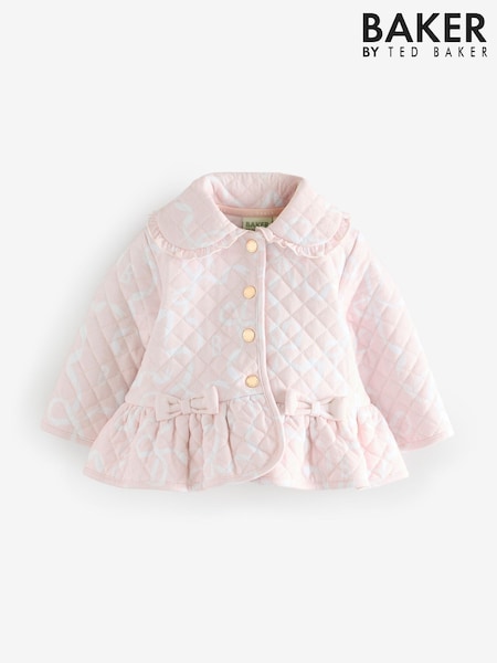 Multi - Baker by Ted Baker Printed Quilted 100% Cotton Jacket (AY1465) | 253 LEI - 276 LEI