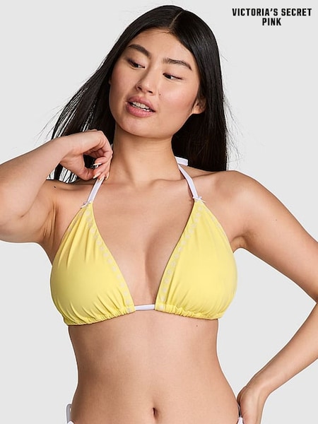 Victoria's Secret PINK Popcorn Yellow Cape May Triangle Bikini Top (AY1522) | €39