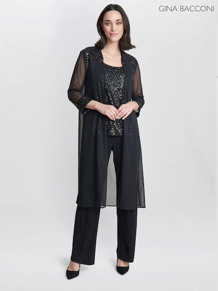 Gina Bacconi Black Jessica Three Piece Suit Set (AY1605) | ₪1,308