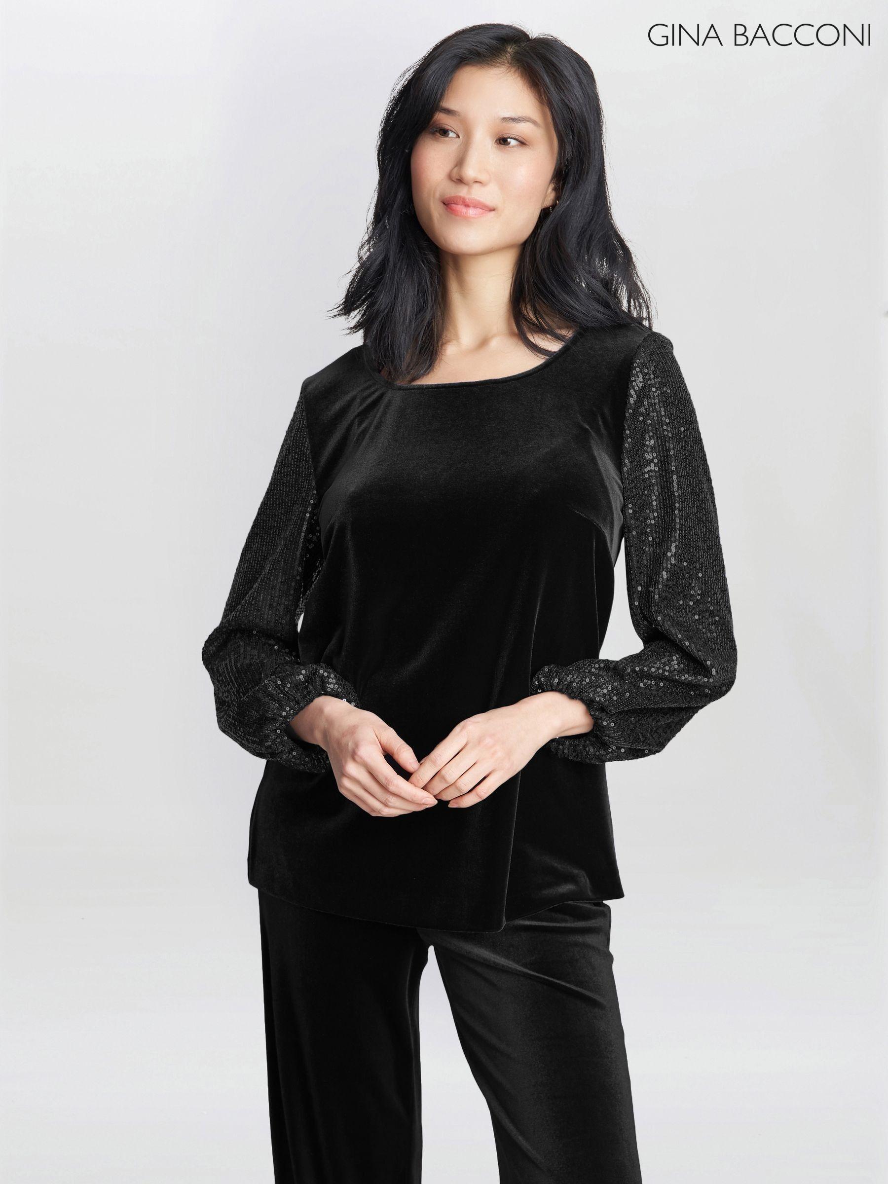 Next black sequin top sales