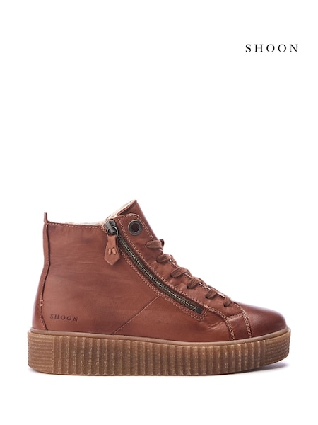 Moda in Pelle Oldfield Lace-Up Leather Boots With Slap Sole (AY1618) | €185
