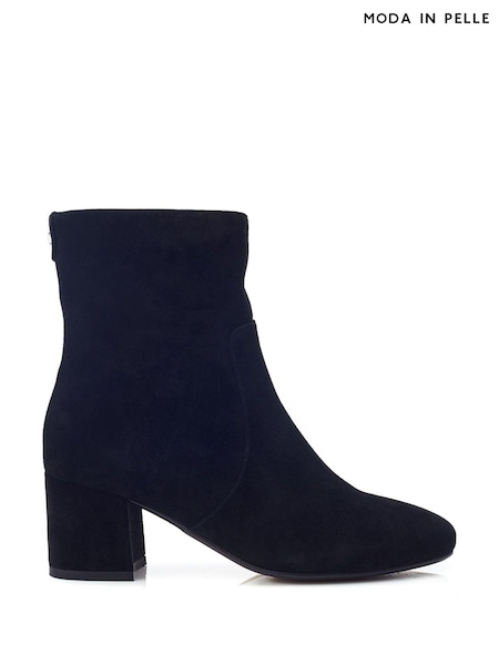 Moda in Pelle Otto Low Block Heeled Black Boots (AY1627) | €183