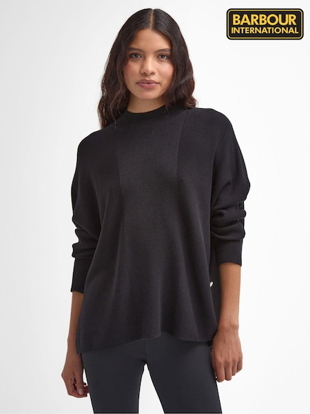 Barbour® International Sunita Knit 100% Cotton Black Jumper (AY1663) | ₪453