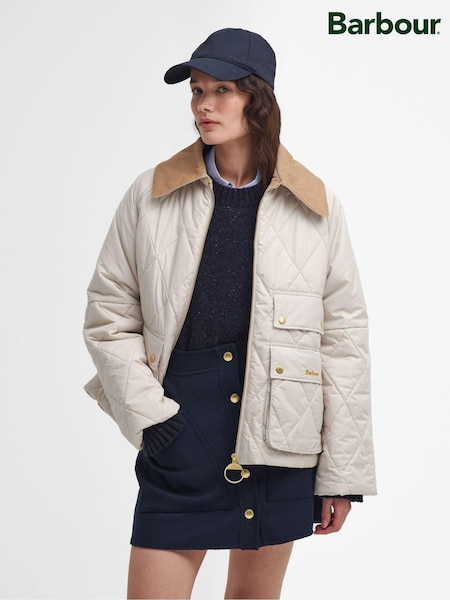 Barbour Cream Milby Quilt Jacket (AY1675) | €253