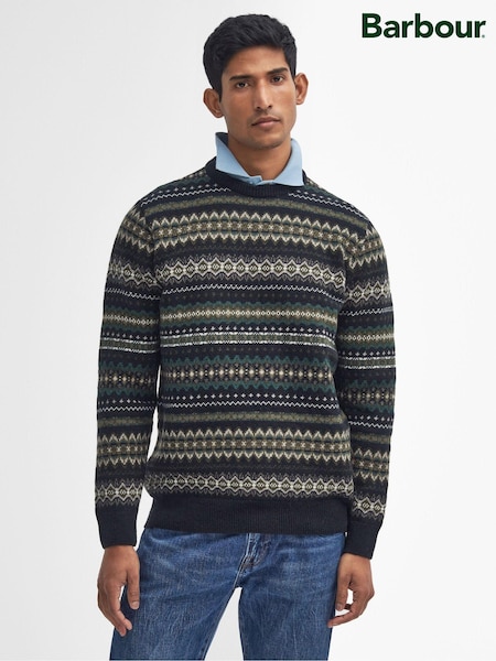 Barbour® Case Crew Fairisle Pattern Jumper (AY1685) | ‏688‏₪