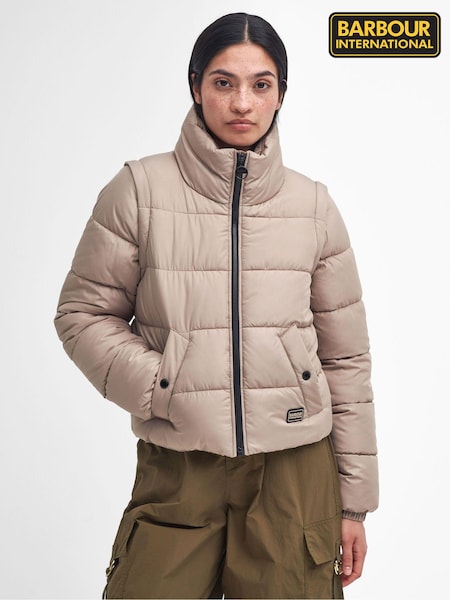 Barbour® International Webber Puffer Brown Jacket (AY1703) | ₪850