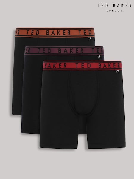 Ted Baker Black Cotton Boxer 3 Pack (AY1752) | €56