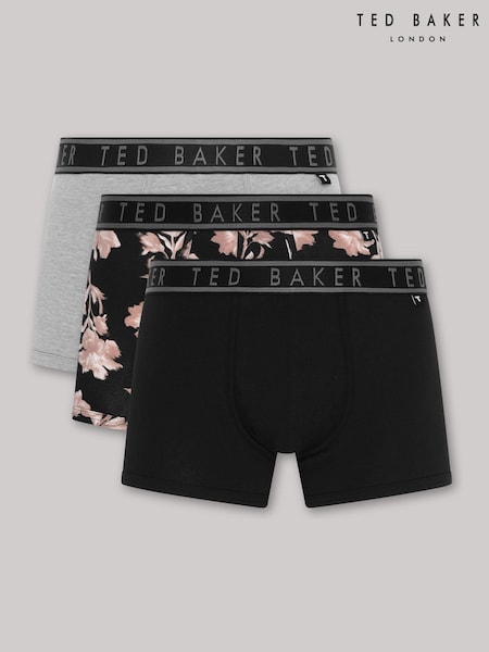 Ted Baker Grey Cotton Trunk 3 Pack (AY1760) | €56