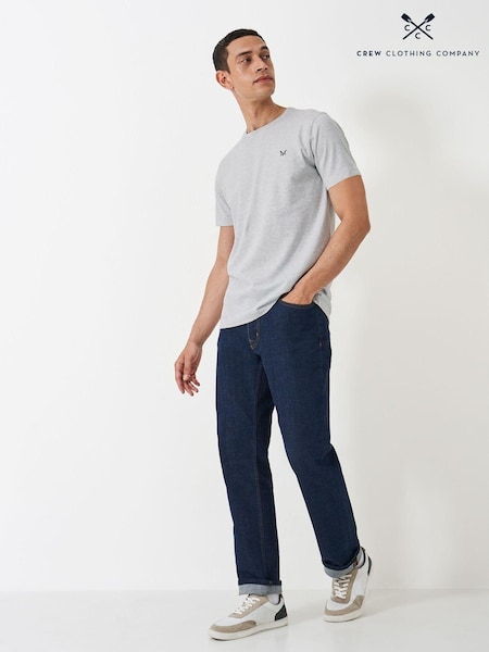 Crew Clothing Company Grey Crew Classic 100% Cotton T-Shirt (AY1764) | R$ 245