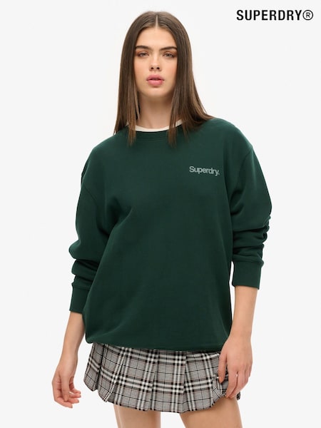 Superdry Oversized Core Logo City Loose Crew Sweatshirt (AY1814) | €87