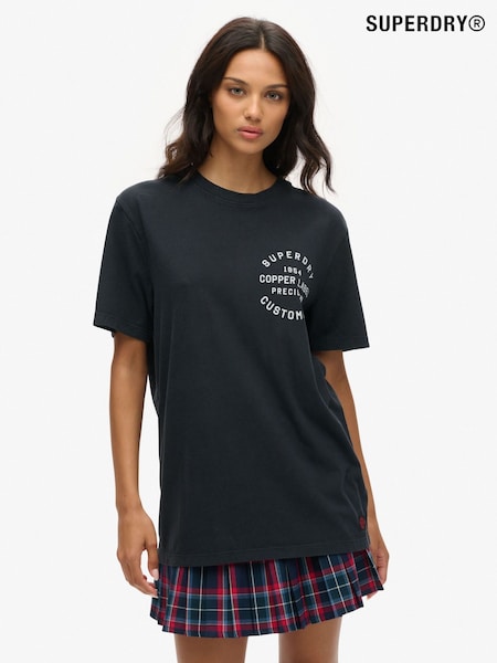 Superdry Oversized Copper Label Chest Graphic 100% Cotton T-Shirt (AY1832) | 41 €