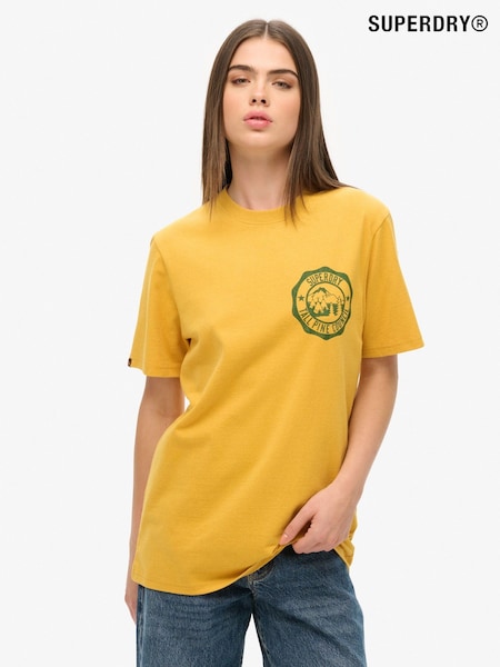 Superdry Yellow Oversized Outdoor Graphic T-Shirt (AY1836) | €37