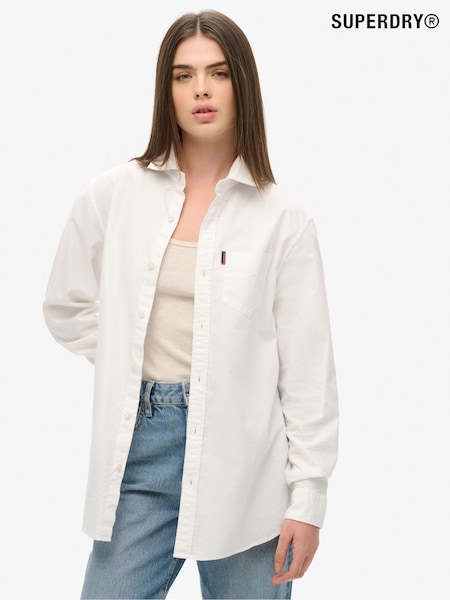 Superdry Oversized Long Sleeved Oxford Shirt (AY1874) | 335 LEI