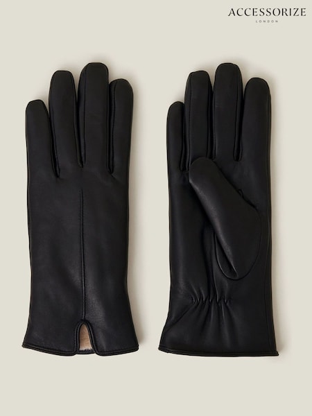 Accessorize Faux Fur Lined Leather Gloves (AY1928) | € 33