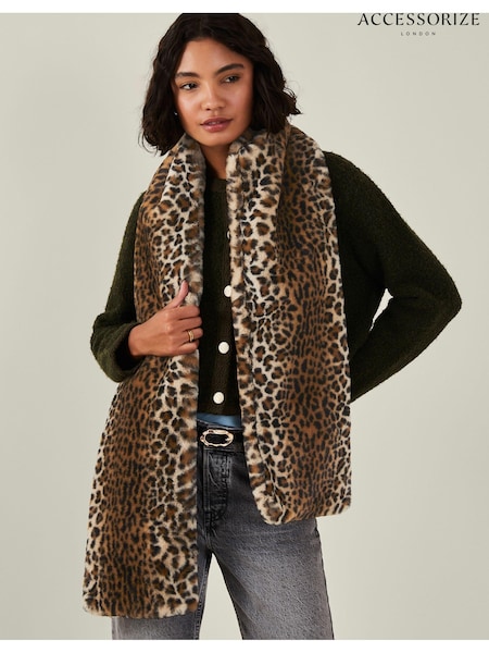 Accessorize Faux Fur Stole Scarf (AY1938) | kr518