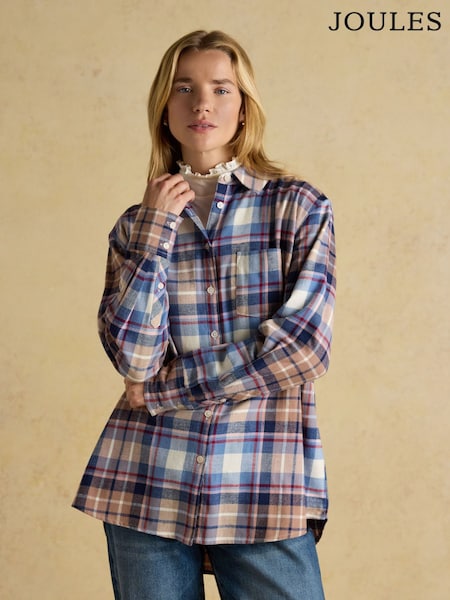 Lorena Blue Brushed Cotton Shirt (AY1986) | 292 QAR