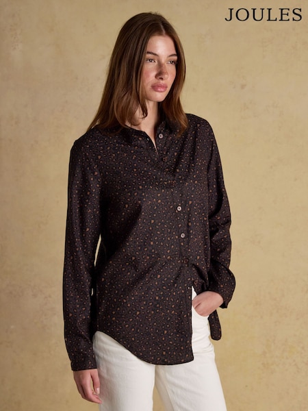 Joules Elvina Brown Relaxed Fit Shirt (AY2003) | R$ 385