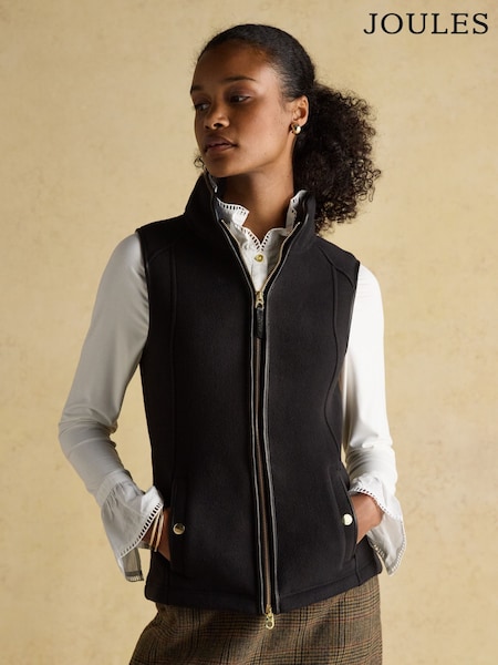 Joules Heritage Black Fleece Gilet (AY2065) | R$ 640