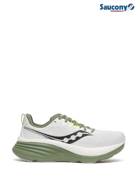 Saucony Mens Hurricane 24 White Trainers (AY2090) | ‏830‏₪