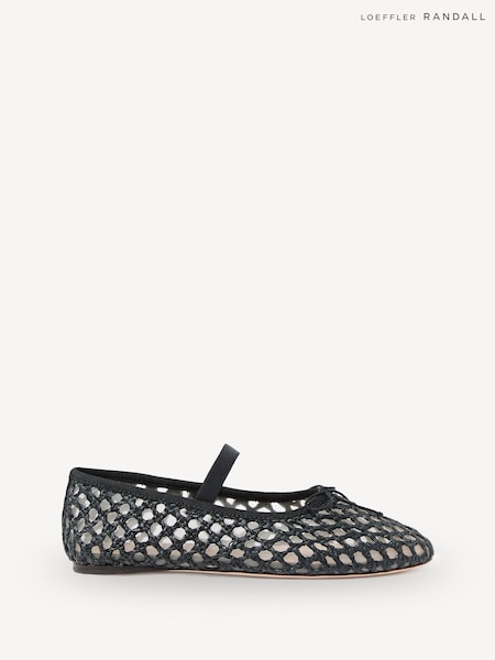 Loeffler Randall Black Leonie Soft Ballet Shoes (AY2115) | AED1,398