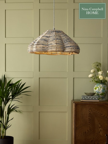Nina Campbell Natural/Black Easy Fit Asterias Ceiling Light (AY2172) | €95