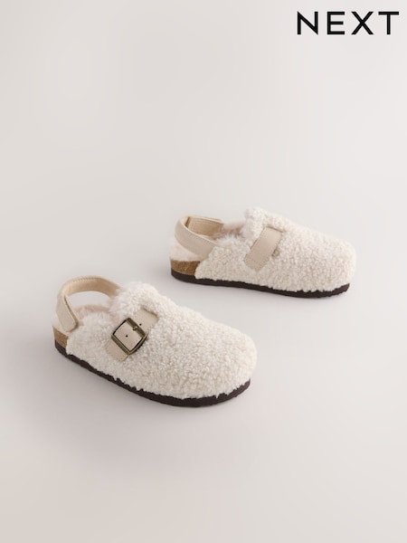 Cream Suede Slip-Ons Clogs (AY2196) | €32 - €42