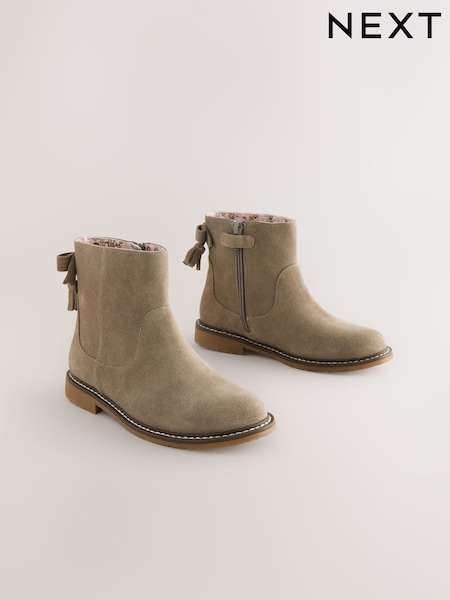 Grey Suede Water Repellent Ankle Boots (AY2244) | AED188 - AED224
