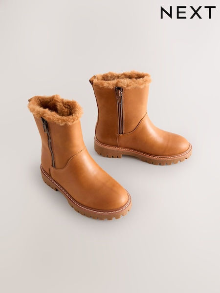 Tan Brown Leather Waterproof Boots (AY2256) | €63 - €72