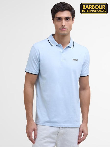 Barbour® International Blue Ethan 100% Cotton Polo Shirt (AY2331) | ₪251